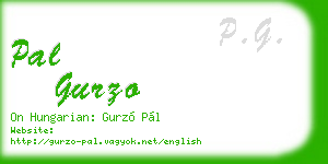 pal gurzo business card