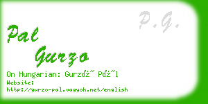 pal gurzo business card